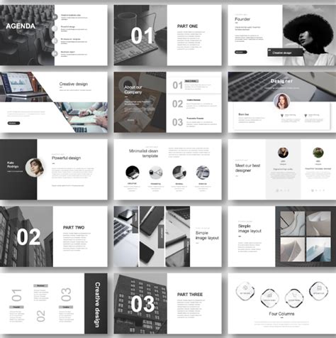 Black And White Useful Business Plan Powerpoint Template Original And