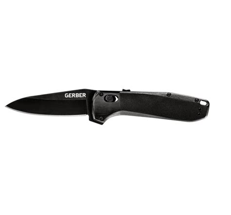 Gerber Black Aluminum Assisted Highbrow Knife Red Hill Cutlery