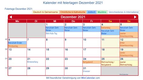 Deutschland Kalender Zum Drucken Dezember 2021