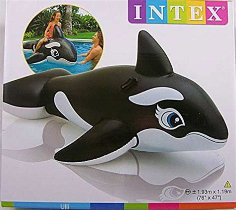 Intex Large Inflatable Whale Ride On Swimming Pool Beach Toy By Intex