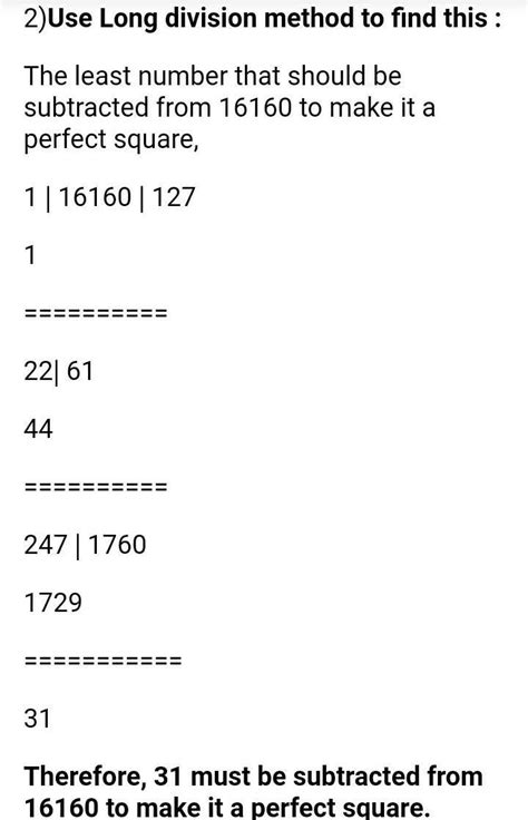Find The Least Number Which Must Be Subtracted 16160