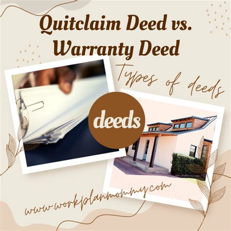 Quitclaim Deed Vs Warranty Deed What Are The Different Kinds Of Deeds