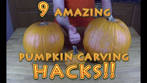 9 amazing pumpkin carving hacks youtube