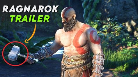 God Of War Ragnarok Trailer Kratos Lift S The Mjolnir Youtube