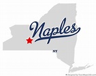 Map of Naples, NY, New York