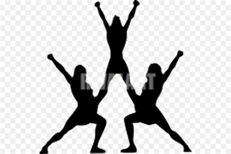 Cheerleading Silhouette Stunt Cheer Tanssi Clip Art Silhouette Png