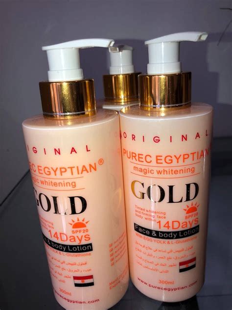 Pure Egyptian Gold Whitening Lotion Body And Face Lotion Etsy
