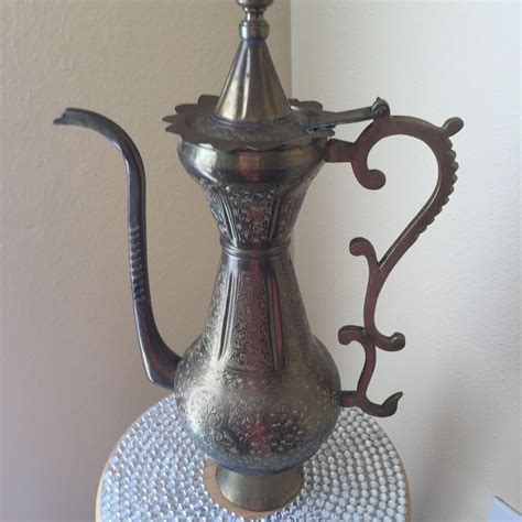 Beautiful Turkish Brass Pot Pitcher Antique Brass Pot Antiques Brass