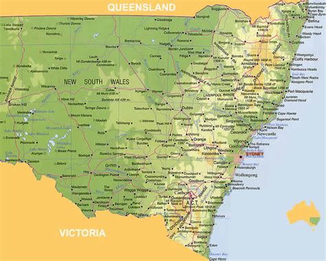 Nsw Australia Map Related Keywords And Suggestions Nsw Australia Map