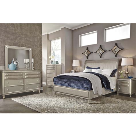 Riversedge Furniture Bedroom Groups 7 Piece Glam King Bedroom Collection