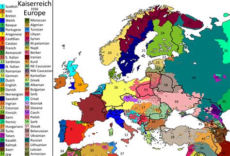 Ethnicity Map Europe