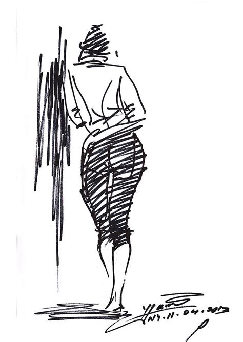 Girl Leaning Against Wall Drawing By Ylli Haruni Pixels