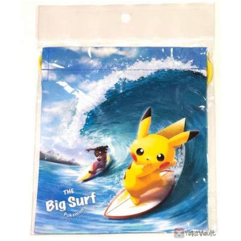 Pokemon Center 2019 Pokemon Surf Campaign Pikachu Alolan Raichu And Friends Small Size Drawstring