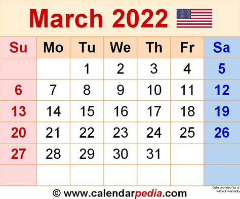 Month Of March 2022