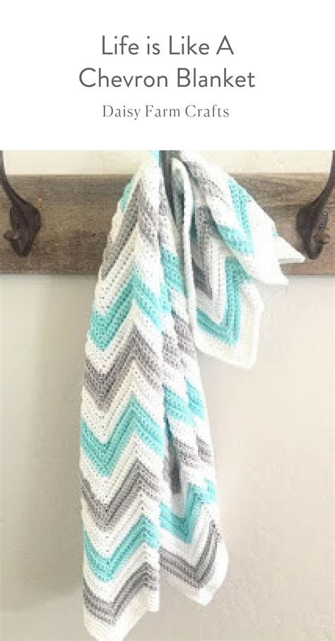 Daisy Farm Crafts Chevron Crochet Blanket Pattern Crochet Blanket