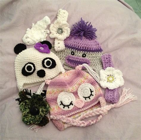 Crochet Panda Hat And Headbands Crochet Panda Crochet Patterns