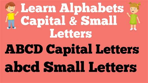 Learn Abcd Capital And Small Letters Abcd In Capital Letters Abcd In