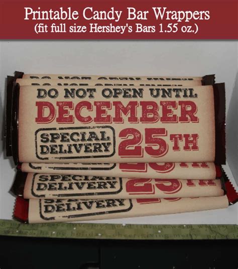 Opinions on this vary, but it's smart to leave the. Vintage Candy Bar Wrapper Printables | Christmas candy bar ...