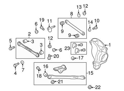 Genuine Oem Rear Lateral Arm Adjust Bolt Part Lr001126 Fits 2008 2019