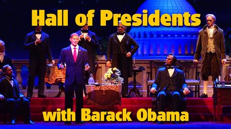 Hall Of Presidents With President Obama Magic Kingdom Youtube