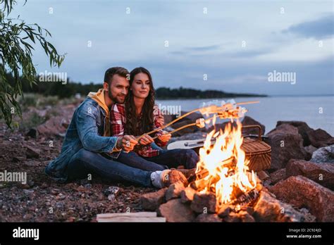 Roasted Marshmallows On Sticks Hi Res Stock Photography And Images Alamy