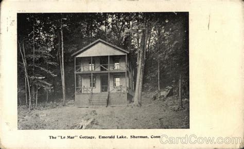 The Le Mar Cottage At Emerald Lake Sherman Ct Postcard