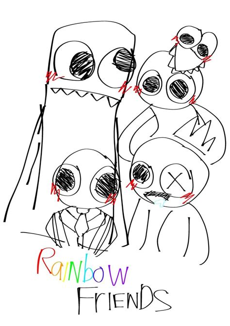 Rainbow Friends Милые рисунки Рисунки Радуга