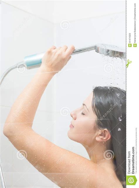 girl taking hot shower stock image image of white girl 61474323