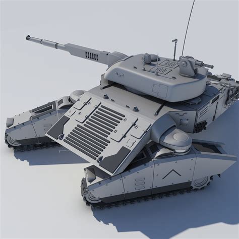 Futuristic Concept Tank 3d Model
