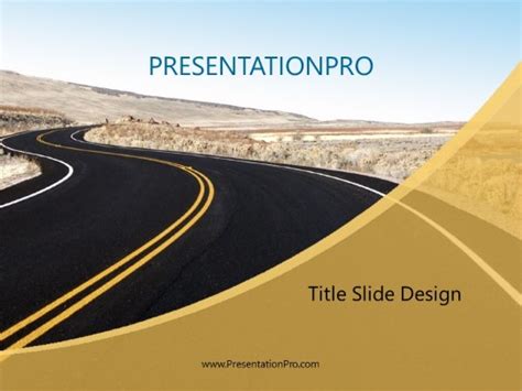 Powerpoint Templates Curving Road Business Template