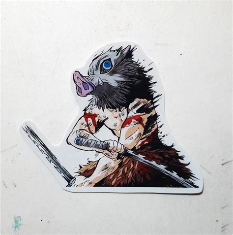 Inosuke Demon Slayer Original Sticker For Sale