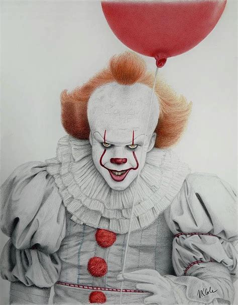 Pennywise The Dancing Clown Drawing By Vanessa Cole Pixels