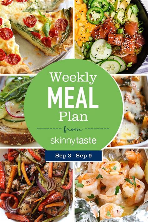 Skinnytaste Meal Plan September 3 September 9