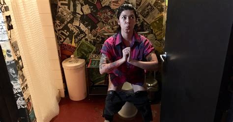Womans Entire Workout Regimen Squatting Over Venue Toilets