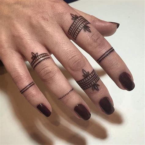 Ring Tattoos On Fingers Simple Finger Tattoo Finger Tattoo For Women