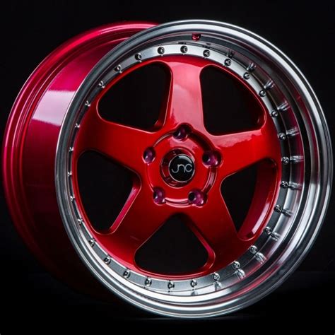 Jnc Jnc010 In Candy Red Machined Lip Wheel Specialists Inc