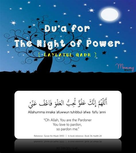 Dua For The Night Of Power Laylatul Qadr 4 Ramadan Activities Dua