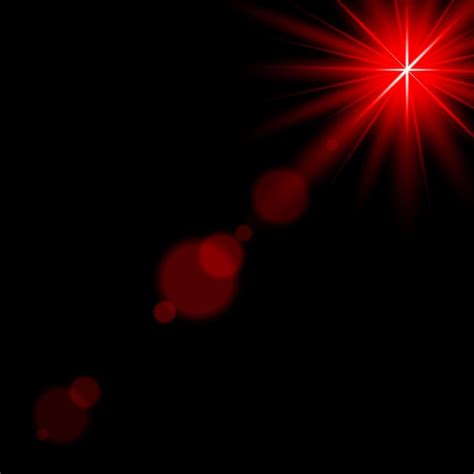 Lens Flare Red Light Effect Glow Illuminated Vector 4939947 Vector Art