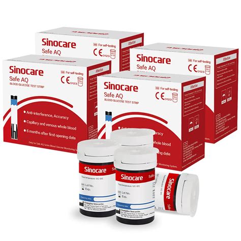 Sinocare Blood Glucose Test Strips X 200 Pcs Diabetic Test Strips For