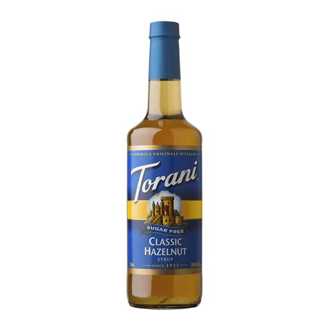Torani Sugar Free Classic Hazelnut Syrup Ml Plastic Bottle S