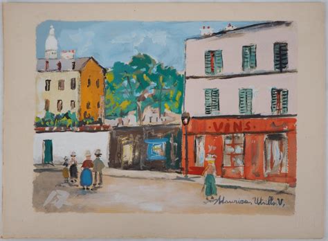 Maurice Utrillo Cabaret In Montmartre Original Lithograph At 1stdibs