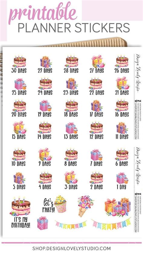 Printable Birthday Calendar Countdown In 2021 Birthday Free Printable