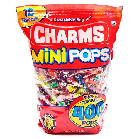 Charms Mini Pops Assorted Lollipops 400 Piece Bag Candy Warehouse