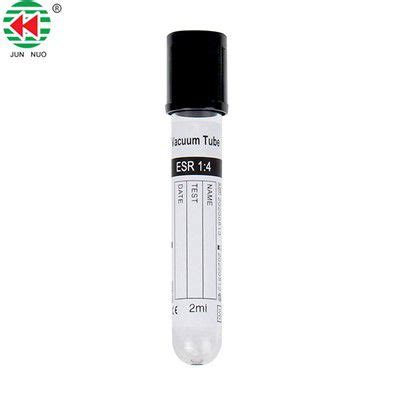 Medical Slender Black Top Citrate ESR Vacuum Glass Blood Collection Tube