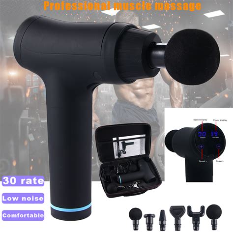 Ultra Massage Gun Percussion Massager Deep Muscle Vibrating Gun Smart Touch New Ebay