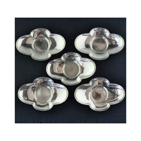 5 Japanese White Steel Cha Tuo Saucers