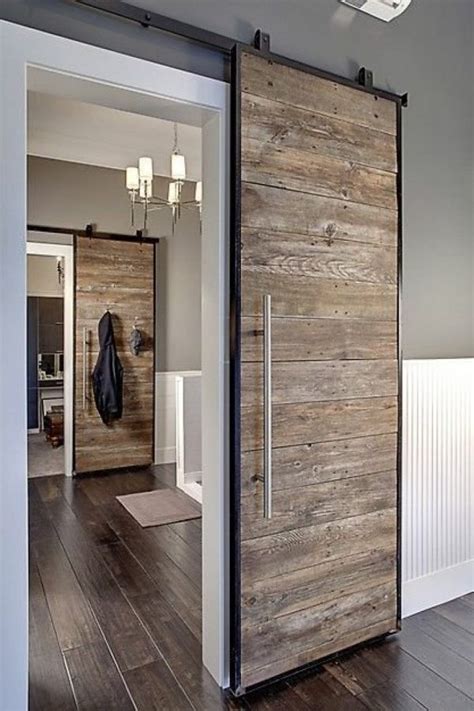 Sliding Interior Barn Doors For Rustic Look And Warmth In Any Room