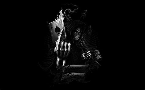 Hd Wallpaper Dark Grim Reaper Sniper Rifle Artwork Weapon Gun