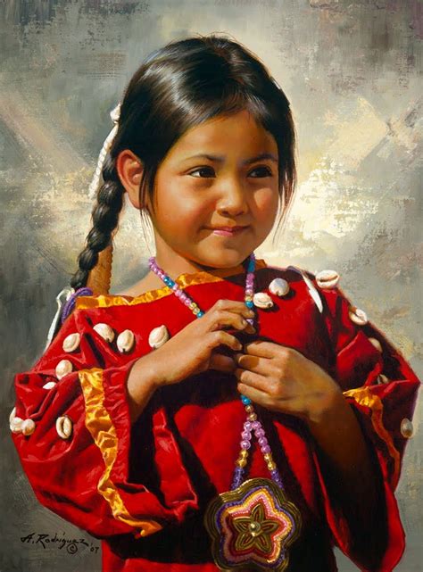 Творчество Alfredo Rodriguez Native American Children Native