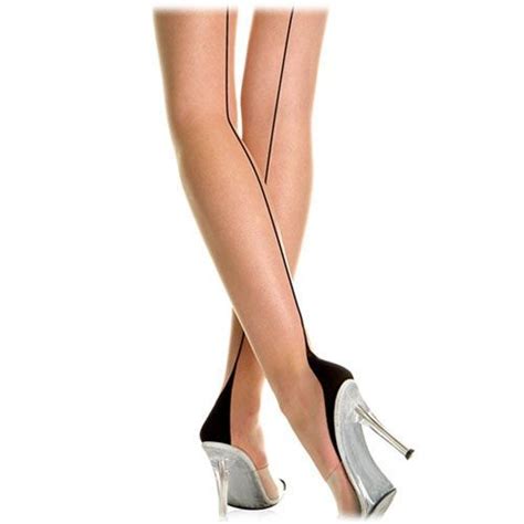 Cuban Heel Back Seam Dance Pantyhose Rock And Roll Dresses Rockabilly Fashion Vintage Stockings